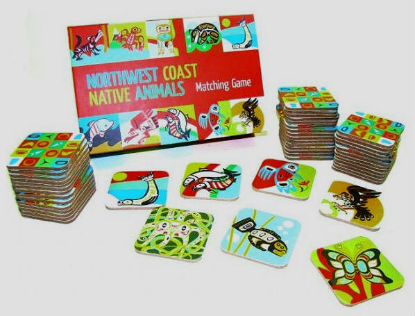 Northwest Coast Native Animals Matching Game