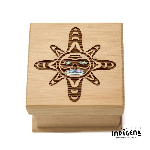 Sun Mask Bentwood Box