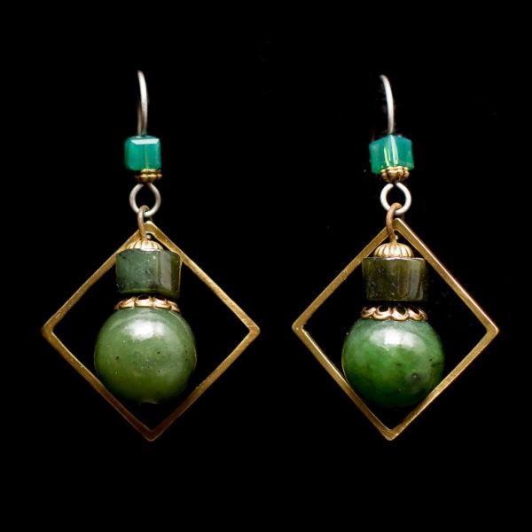 Jade Drop Earrings - Gallery Indigena