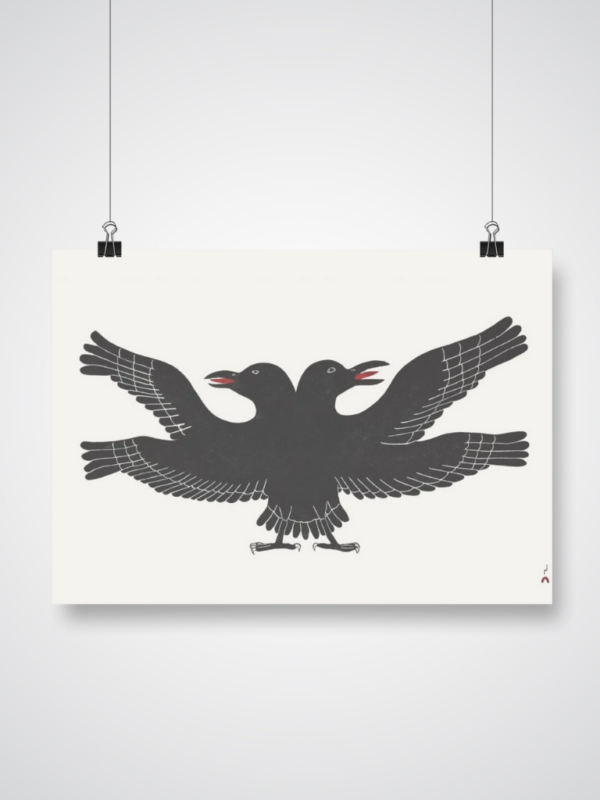Vector Inuit Raven Two-Headed Raven – Gallery Indigena