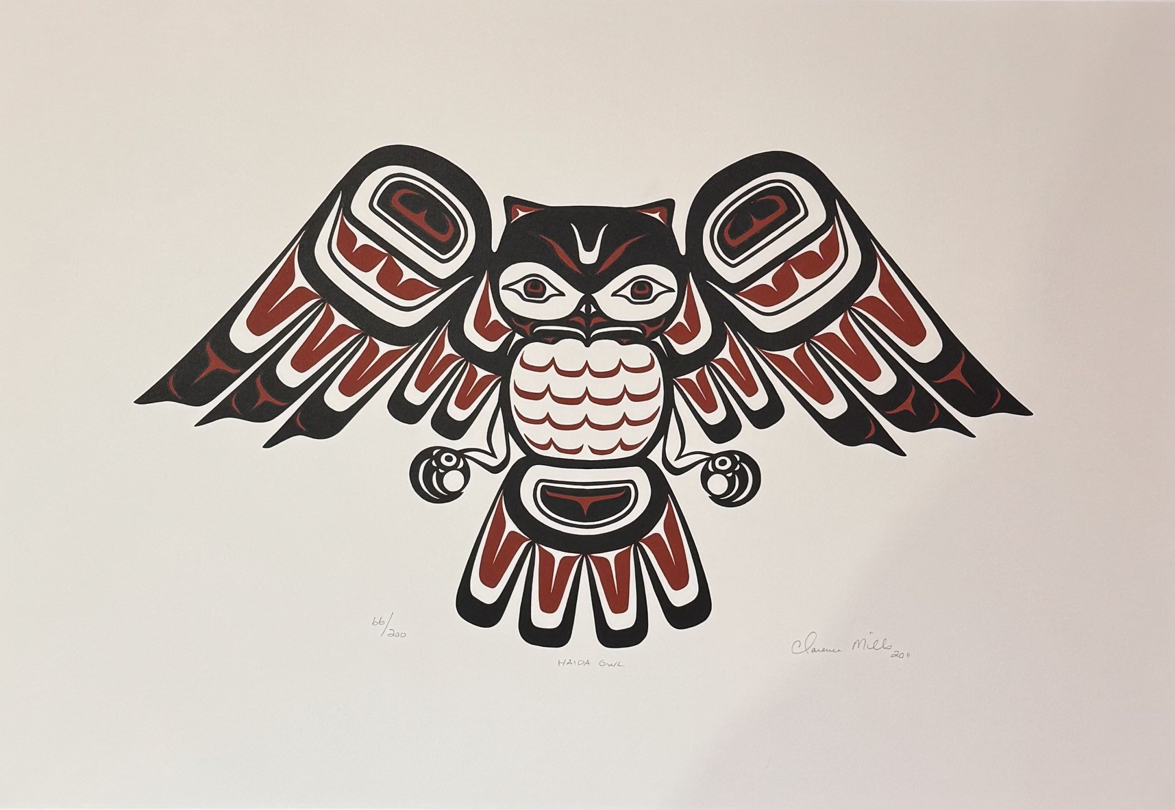 Clarence MILLS_Haida Owl_68546_ED66_H15xW22