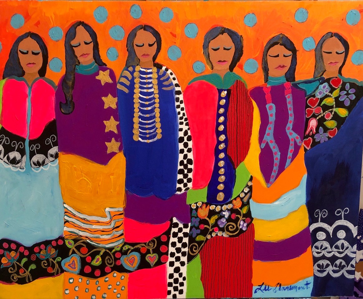 SUNRISE OVER SACRED LAND 24 x 30 acrylic on canvas 2800.00_68382